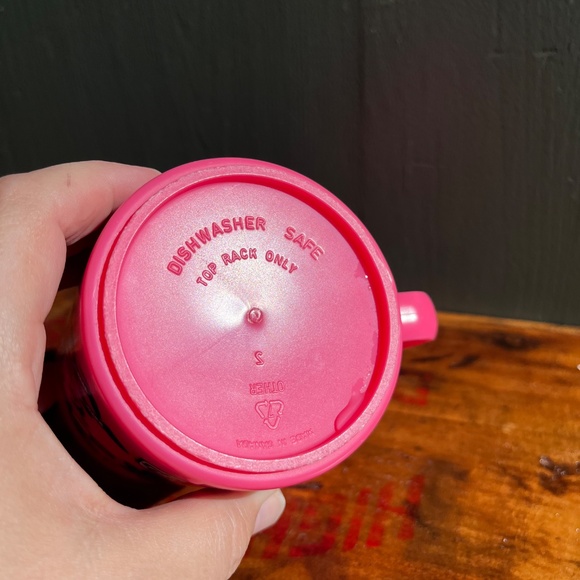Vintage 90s Girl Guides / Sparks Pink Plastic Cup - Picture 6 of 6